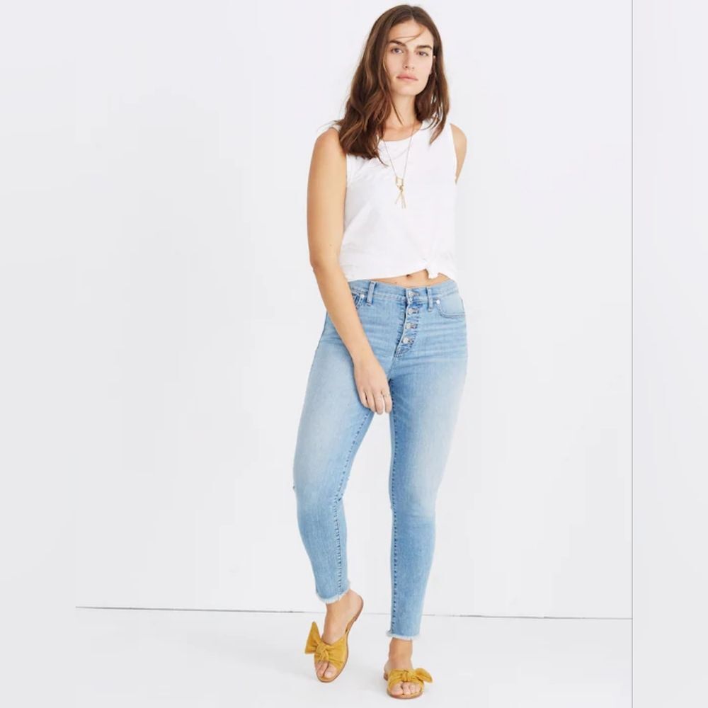 Madewell 9" High Rise Skinny Crop Jeans Women's Size 32